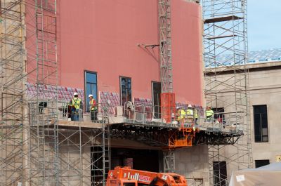 Team Installing Siding